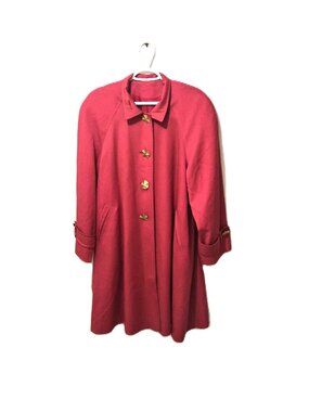 VTG Anna Collection Wool A-Line Swing Coat Mobwife Power Dressin Glam Union Mad